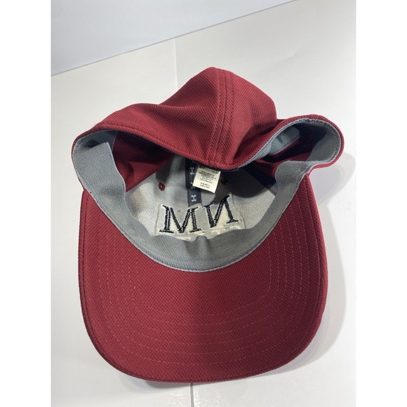 Under Armour New Mexico State Aggies Fitted Hat M/L Maroon Performance Cap NCAA - Picture 3 of 4